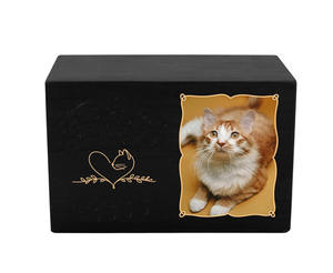 High Quality Wooden American Style Modern Pet <b>Memorial</b> Urns for Cat and Dog Ashes with Keepsake Photo <b>Frame</b> - Product Image 4