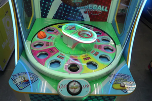 Máquina recreativa de salto de béisbol para 1 jugador, operada con monedas, de acero, PVC y acrílico, juego interactivo de rebote de pelotas con canje de boletos de lotería - Product Image 4
