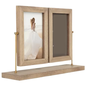 One Handed Bid Handmade Rustic Mango Wood Eco-Friendly Durable Lightweight Custom Size Tabletop Photo <b>Frame</b> Wedding Keepsakes - Product Image 6
