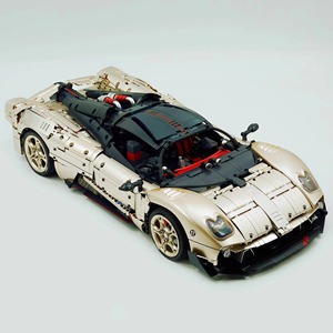 GULY 10657 MOC Coche Clásico de Carreras, Bloques de Construcción, Modelo de Hipercoche, Rompecabezas de Ladrillos, Juguete de Ensamblaje DIY, Regalos de Navidad para Niños - Product Image 1