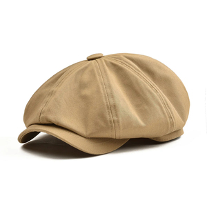 Casquette Gavroche Classique à Boutons et Patchwork Couleurs Personnalisables, Chapeau Plat Style Ivy, Casquette de Boulanger, Unie, Automne Hiver, Réglable, OEM - Product Image 5