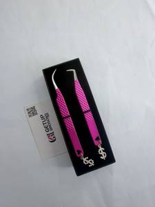 Pince à épiler rose Getup Brosons en acier inoxydable à pointe lisse de précision, emballage boîte Dollar Charm, modèle GBI-EET-3290e4fn1 10mm - Product Image 3