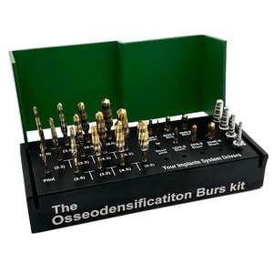 Kit de 24 fraises chirurgicales Ruya pour implantologie dentaire, osseodensification, perçages, broches parallèles et rehaussement du sinus maxillaire - Product Image 2