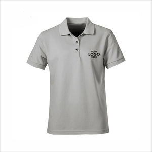 T-shirt formel respirant personnalisé pour homme – Vêtement de golf confortable en coton uni tricoté à manches courtes - Product Image 6