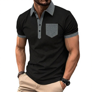 Camisa de Manga Corta para Hombre, Diseño de Parches, Tejido Transpirable Informal, Marca ROLEIN - Product Image 5