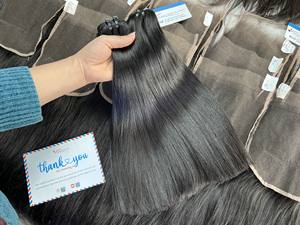 TENDANCE CHAUDE 100% Vietnamien Os Droite Fini Couleurs Bundles Trame Extensions de Cheveux Prêt à Expédier Top Qualité Super Soyeux - Product Image 4