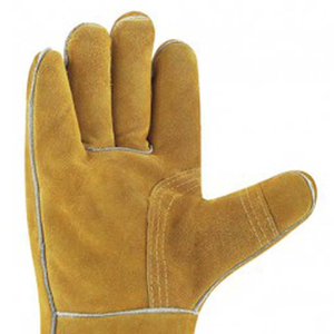 Guantes de soldadura de piel de cabra de grano completo de alta calidad, resistentes al calor, guantes de cuero para soldadura TIG para trabajadores soldadores. - Product Image 6