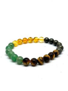 Pulsera de Cuentas de Cristal Natural de 8mm, Pulsera Elástica de Piedras Preciosas Curativas Unisex, Ojo de Tigre, Amatista, Cuarzo Rosa, Venta al por Mayor - Product Image 6