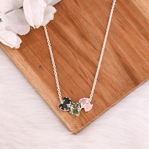 Nouveau collier tendance en argent 925 avec pendentif en tourmaline bio naturelle pour femmes, fournisseur de bijoux sur mesure - Product Image 4