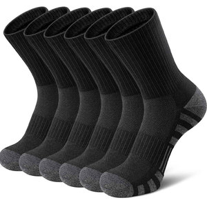 Econex Sports Knee <b>Socks</b> for Running Geometric Pattern White Black Knitted Breathable Non-Slip Spandex/Nylon/Cotton Winter Use - Product Image 4