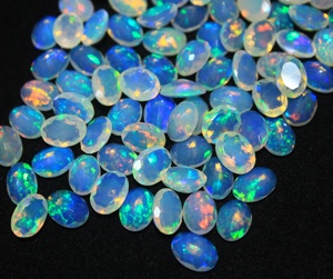 Multi Natural <b>Fire</b> Opal Transparent Oval Cut Ethiopian Opal 7x9mm Loose <b>Stone</b> Gemstone Cabochon Factory Price - Product Image 5