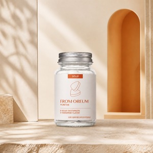 [FROM OREUM] Pasta de Dientes Sólida con Sabor a Mandarina de Jeju, 60 Tabletas, para Hoteles, Artículos de Baño para Huéspedes - Product Image 4