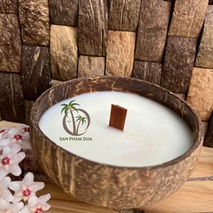 <b>CHEAP</b> COCONUT <b>CANDLE</b> ECO FRIENDLY COCONUT SHELL BOWL HANDMADE VIETNAM COCO <b>CANDLE</b> MANY SCENTS for HOLIDAYS - Product Image 3
