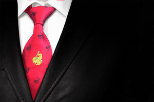 Corbata de Seda Formal para Hombre con Bordado de Logotipo Personalizado, Ecológica y Transpirable, Servicio OEM para Regalia Masónica - Product Image 2
