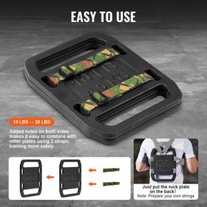 Pesi Regolabili in Acciaio per Rucking, Coppia da 10 Libbre (25 kg), Piastre Ponderate per Rucking - Product Image 4