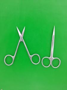 5 Tijeras Iris Premium de Acero Inoxidable de 4.5 Pulgadas, Instrumento Quirúrgico/Médico/Veterinario Recto, Incluye Pinzas de Disección - Product Image 3