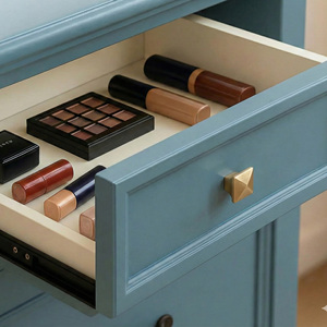 Poignée et bouton carrés en alliage de zinc avec design durable et écologique pour les portes de placards et d'armoires - Product Image 5