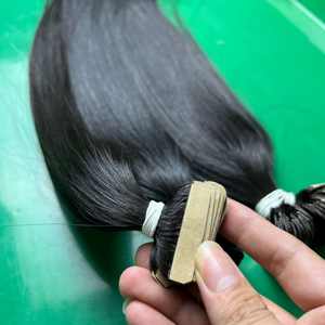 Venta al por mayor Cutícula Intacta 100% Cabello Humano No Remy Doble Dibujado Natural Recto Cinta Vietnamita EN LA Extensión del Cabello - Product Image 3