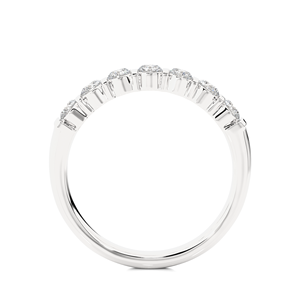 Bagues en or massif 18 carats avec diamants naturels ronds de 0,52 carat, bijoux, 7 bagues en diamants pour femmes - Product Image 4