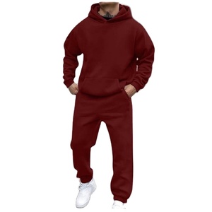 Ensemble de survêtements pour hommes en liquidation – Survêtement complet zippé pour le jogging en extérieur, bleu, taille L, avec poches et pantalon de survêtement - Product Image 1