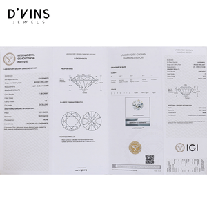 เพชร D'vins Jewels 1.08 กะรัต สี F ความสะอาด VS1 คุณภาพการเจียระไน EX ขัดเงา VG เพชร HPHT พร้อมสต็อกสำหรับทำเครื่องประดับ - Product Image 6