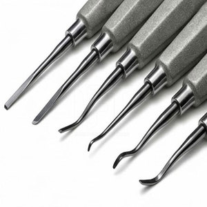 Juego de Elevadores de Raíces Manuales Profesionales de Acero Inoxidable, Kit de Instrumentos Dentales con Agarre Ergonómico para Entrenamiento Clínico y Uso en Laboratorio - Product Image 2