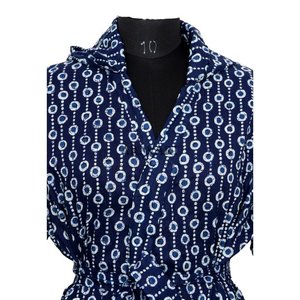 Elegant Cotton Short PJ Set for Women Hand Block Floral Printed Summer Knitted Sleepwear for Home Use in Spring Autumn Seasons - Product Image 3