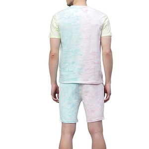 High Quality Summer Wear Men Set Casual Wear High Quality Short Sleeve <b>T</b>-<b>Shirts</b> & Shorts Two Piece Men Summer Set - Product Image 2