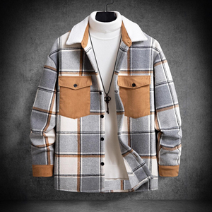 Men's ARTIZ Eco-Friendly Windproof <b>Flannel</b> Shirt <b>Jacket</b> Hood Heavyweight Plaid Pattern Winter Streetwear Factory Direct - Product Image 4