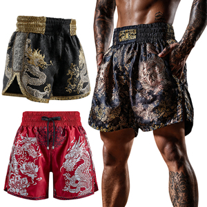 Custom Muay Thai Shorts Personalized Logo & Embroidery Sublimation Satin Quick-Dry Training Fight Sublimation Thai Boxing Shorts - Product Image 1