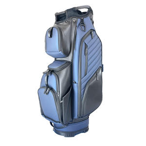 Bolsa de Golf de Lujo Personalizada de 14 Compartimentos – Bolsa de Cuero PU Ligera, Bolsa de Poliéster Impermeable para Palos de Golf, Bolsa de Golf Profesional Portátil - Product Image 1