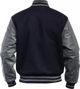 Blouson de baseball pour homme, style graffiti, avec lettres, de qualité, personnalisable par broderie, modèle Letterman - Product Image 3