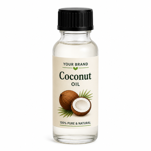 Aceite de Coco Fraccionado Natural 100% Puro Prensado en Frío, Orgánico, para Cuidado Corporal, Hidratante Capilar y Cuidado de la Piel, Venta al Por Mayor - Product Image 1