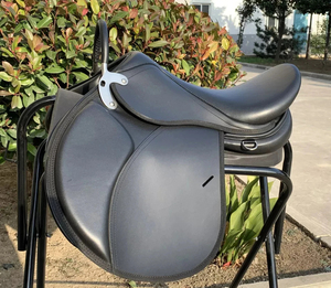 English Style Leather Western Horse Saddle with Tack Set 14"-18" Fringe for <b>Equestrian</b> Adventures Horse Saddles - Product Image 5