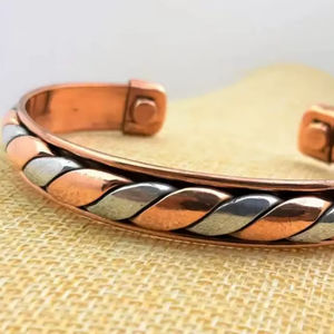 กำไลทองแดงแท้ 100% สำหรับผู้หญิงและผู้ชาย - บรรเทาอาการปวดข้ออักเสบ ของขวัญเพื่อสุขภาพข้อต่อและผิวหนัง อินเดีย - Product Image 4