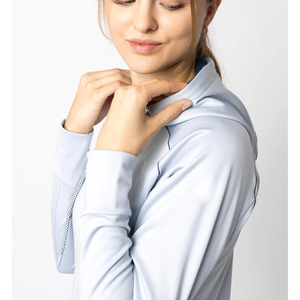 Women's Light Gray Full Sleeve Zip-Up <b>Yoga</b> <b>Jacket</b> Solid Color Breathable Spandex Polyester Sport Coat Fitness <b>Jacket</b> For Women - Product Image 2