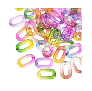 Modern Resin Link Chain Indoor hanging Black/<b>Light</b> Green/Sky Blue Transparent Resin link Chain - Product Image 6