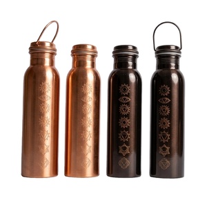 Luxury Chakra Design Copper <b>Bottle</b> Set Hammered Lacquered Finish Leak-Proof Metal Canteen Eco-Friendly Copper Water <b>Bottle</b> - Product Image 1
