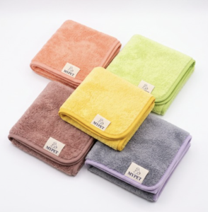 (ปาสเทลโล) ผ้าเช็ดตัวไมโครไฟเบอร์สำหรับสัตว์เลี้ยงขนาดเล็ก 30×30 ซม. - Product Image 1