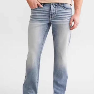 Jeans personnalisés pour hommes, denim baggy, jeans classiques vintage pour hommes, jeans en denim de haute qualité, respirants, style western, pantalon en denim pour hommes - Product Image 5