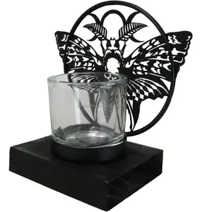 Porte-bougie en or de qualité supérieure pour l'intérieur d'un appartement de luxe, support à bougie vintage pour la décoration de salle à manger de style farmhouse, Zahid Exports - Product Image 1