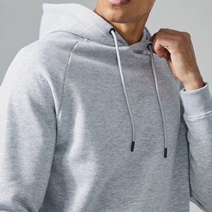 Conjunto de Sudadera con Capucha y Pantalones Cortos Personalizados de Moda Masculina, Transpirables, de Algodón, Casuales, de Dos Piezas, con Diseño de Logotipo Personalizado, MOQ Bajo - Product Image 3