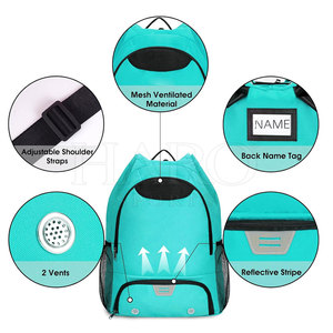 Sac à dos de football à faible MOQ, coutures robustes, matériau durable, multi-compartiments, grande capacité, résistant à l'eau, pour entraînement et pratique - Product Image 5