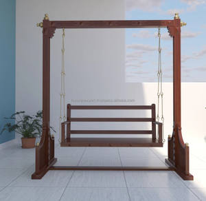 Columpio de Madera Hecho a Mano, Diseño Europeo Moderno, Cojín Impermeable, Color Personalizado, Perfecto para Escuelas, Parques y Uso en Exteriores - Product Image 5