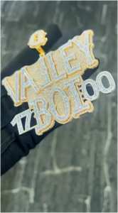 Collares Hip Hop Personalizados CONCEPTION con Incrustaciones de Diamantes de Imitación, Cadena Cubana con Colgante para Hombre, Accesorios de Joyería para Raperos - Product Image 2