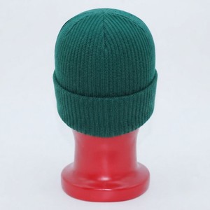 MEYBA SPORTS Unisex Dark Green Ribbed Knit Beanie <b>Hat</b> 100% Acrylic <b>Winter</b> Warm Cuffed Stretch Casual Solid Embroidery Adult Soft - Product Image 5