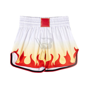 Pantalones Cortos de Boxeo para Mujer y Hombre, Pantalones Cortos de MMA con Bordado, Pantalones de Entrenamiento Profesional de Kickboxing para Niños y Niñas, Pantalones de Muay Thai - Product Image 3