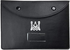 Masonic Carry Case <b>Black</b> Fux Leather(X Large) Color <b>Black</b> Material Faux Leather Inner Material Faux Leather - Product Image 3