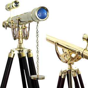 Venta al por mayor de latón indio vintage dorado pulido monocular soporte de telescopio precio de fábrica barato para acampar al aire libre Aventuras - Product Image 1