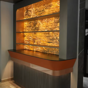 ตู้บาร์ไม้สักแท้คุณภาพพรีเมียม พร้อมช่องเก็บไวน์ Argmac และบานประตูแบบเรียบหรู สำหรับบ้านและพื้นที่พักผ่อน - Product Image 1